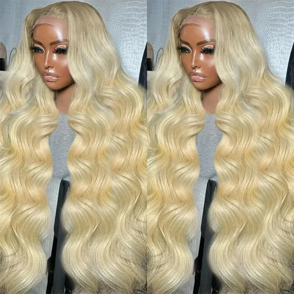 Human Hair Wig 250 Density 30 40 Inch 613 Body Wave 13x6 HD Transparent Lace Frontal Wigs Brazilian 13x4 Lace Front Wig For Women