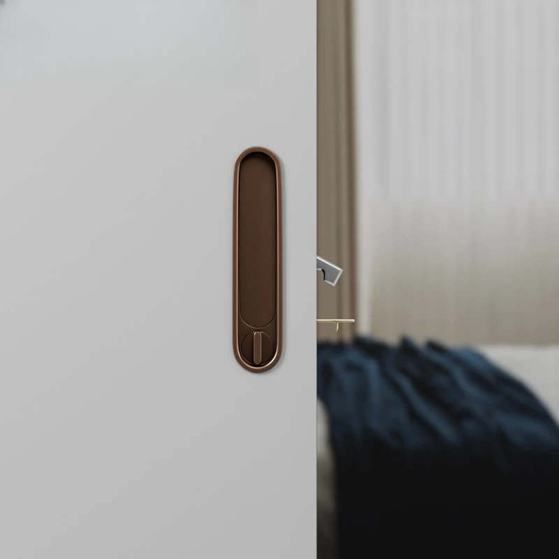 Latest Pocket Door Sliding Door Lock Room Sliding Doors for Interior Locks Fittings Bathroom Slide Hardware Invisible Entry Hook