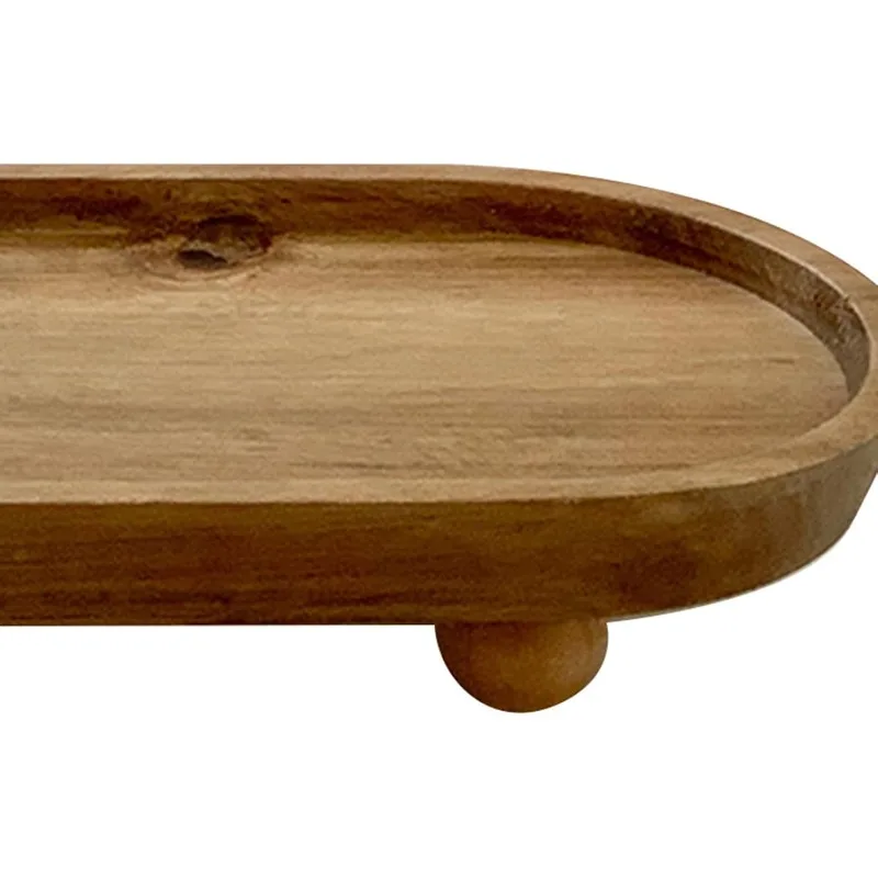 Small Wooden Riser Wooden Pedestal for Display Tray Display Riser for Entry Table Farmhouse Kitchen Tabletop Centerpieces