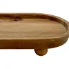 Small Wooden Riser Wooden Pedestal for Display Tray Display Riser for Entry Table Farmhouse Kitchen Tabletop Centerpieces 2