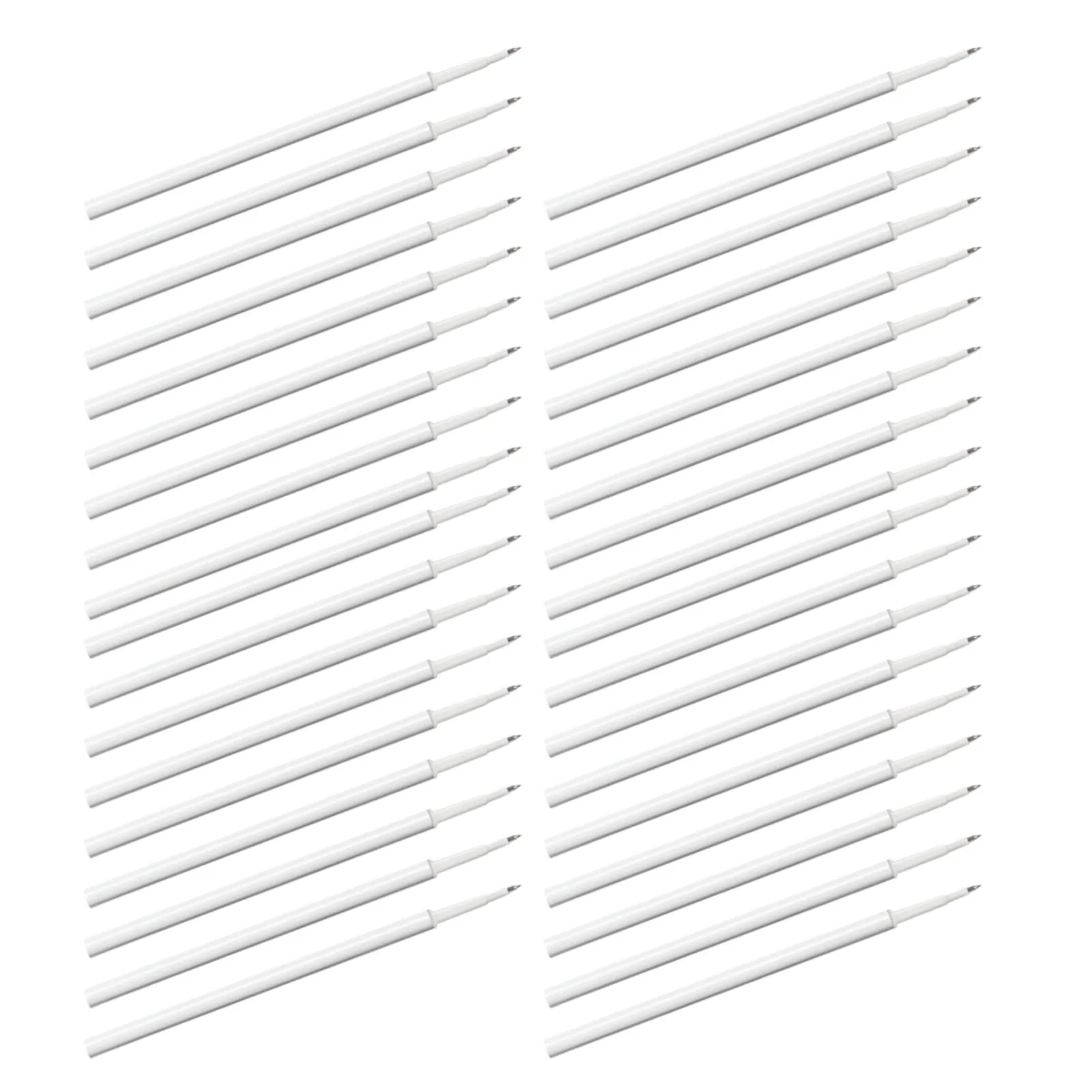 120Pcs 블랙 펜 리필 젤 잉크 0.5mm 파인 포인트 리필 가능 볼펜 교체용 사무실 학교 필기용 젤 잉크 펜 리필