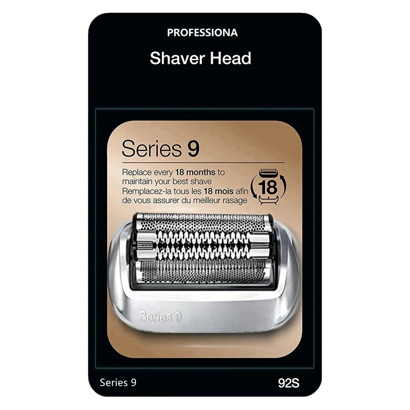 Replacement Head Compatible with Braun Series 9 Electric Shaver 92S 9290cc 9291cc 9370cc 9293s 9385cc 9390cc 9330s 9296cc electric shaver head electric shaver blades