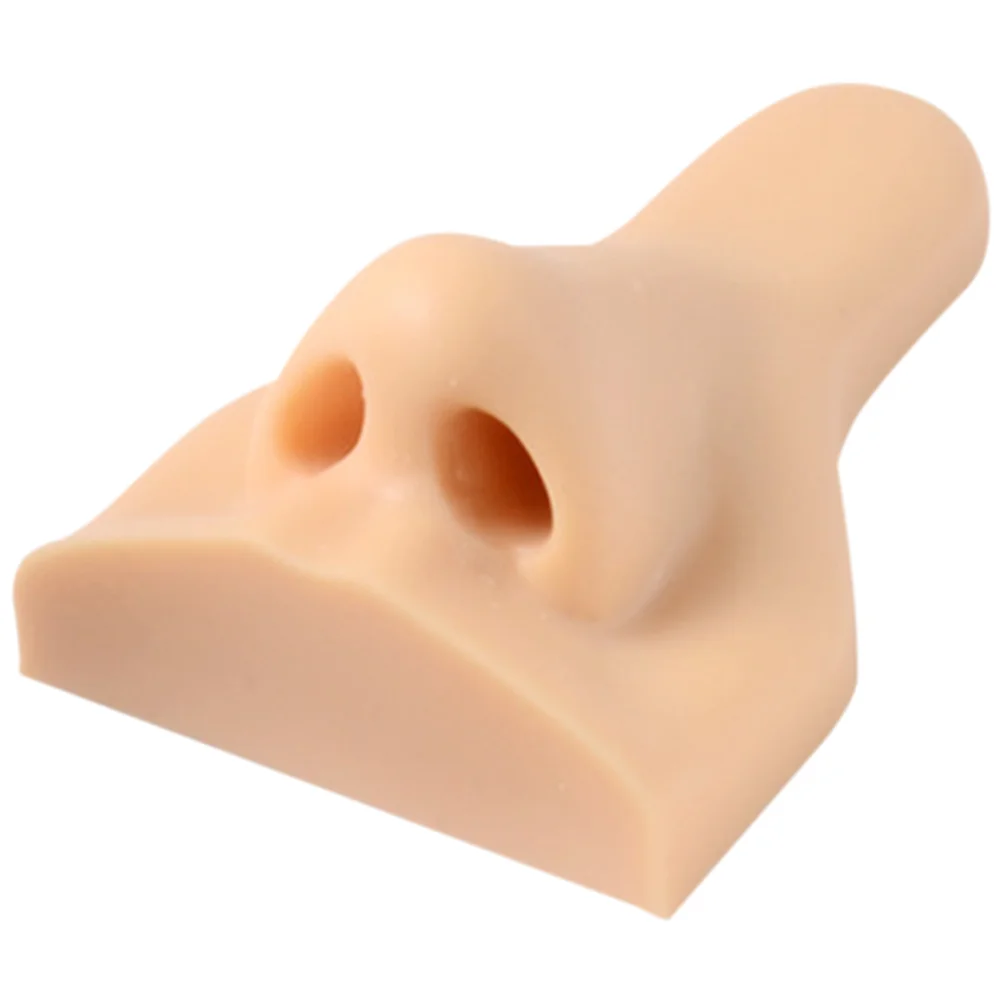 

Silicone Prosthetic Nose Training Face Model Jewlery Body Part Simulation Fake Silica Gel Piercing