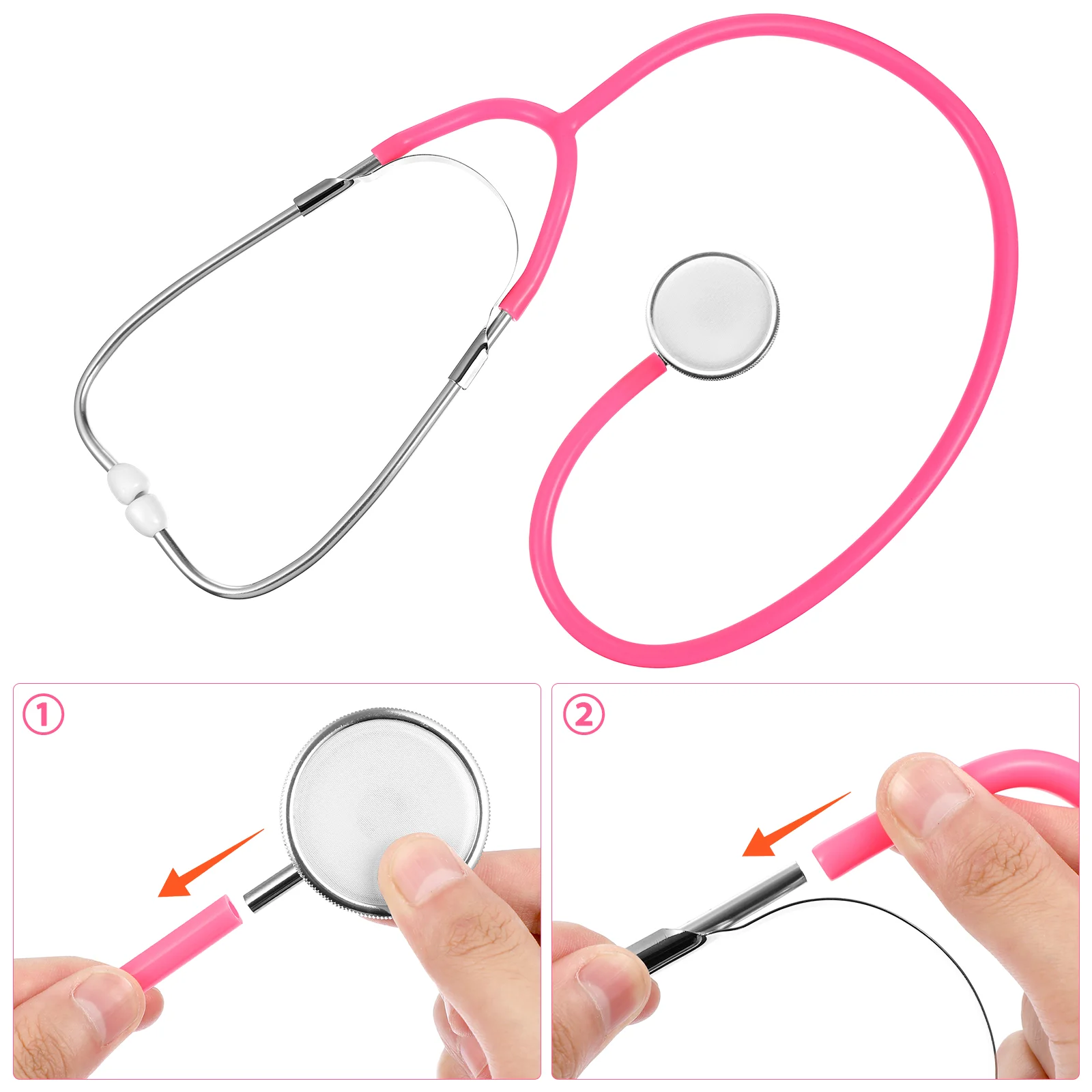 Play Stethoscope for Kids Doctor Playset Real Working That Works Toy Toys Nurse Children Single Use 6