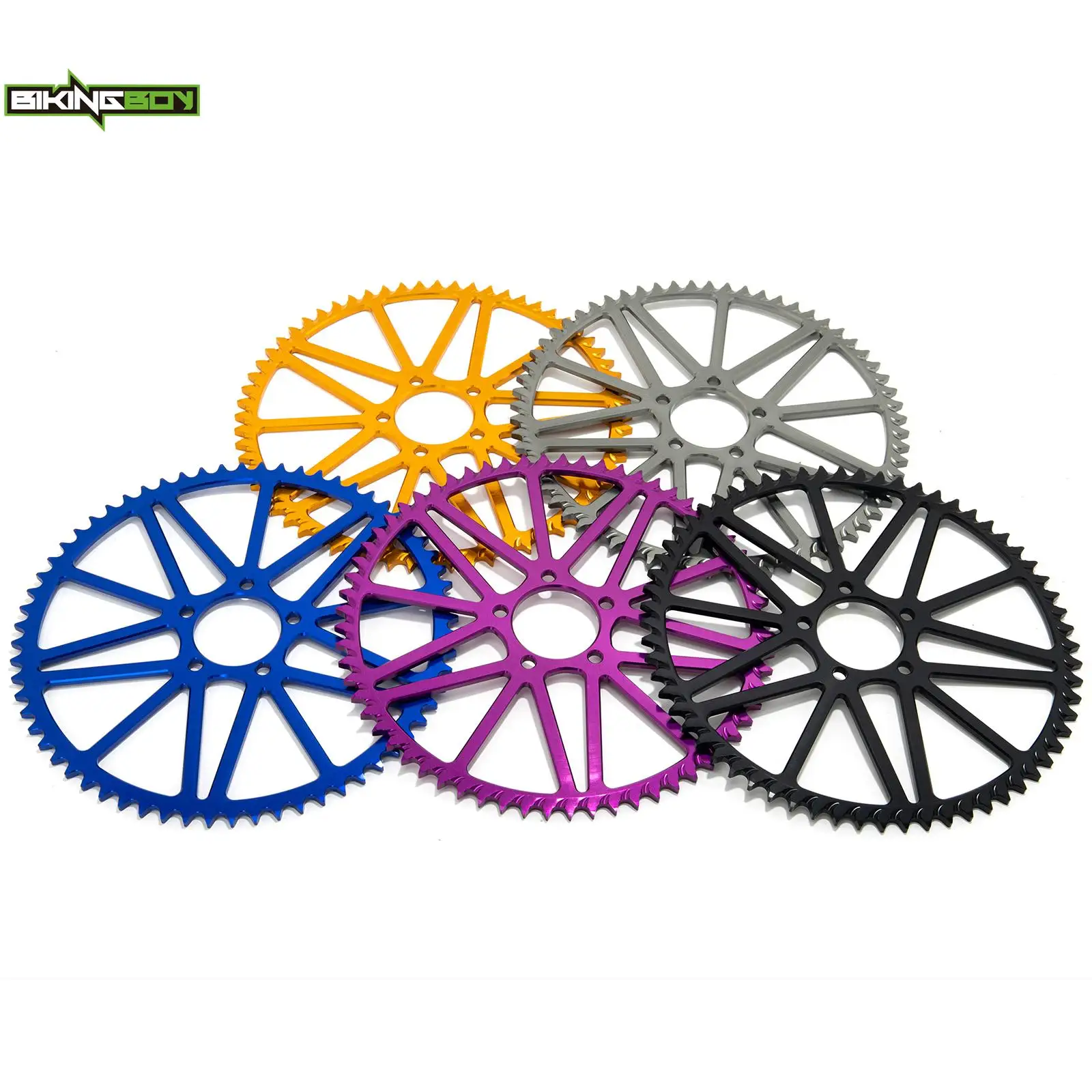 BIKINGBOY 420 Chain 52T 54T 58T 64T Rear Sprocket For Sur