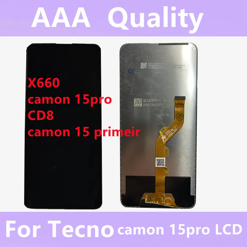 Оригинальный ЖК-дисплей для Tecno x660 CD8 camon 15 primeier, детали для замены ЖК-дисплея x660 CD8