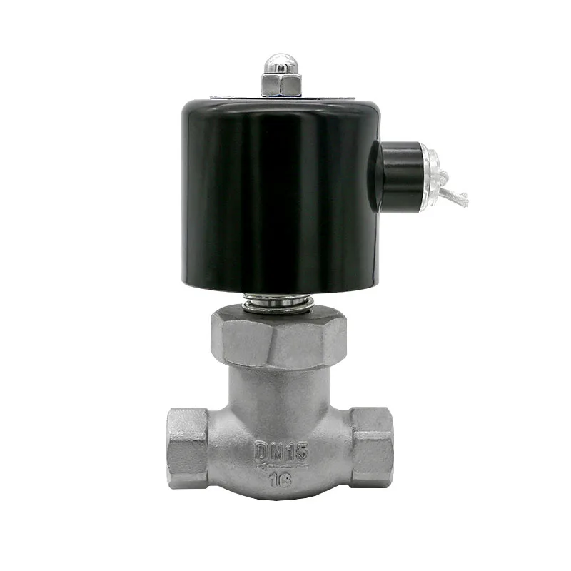 Elettrovalvola A Vapore Normalmente Chiusa Da 1/2 "Dn15 24V 12V 220V 110V Elettrovalvole In Acciaio Inossidabile