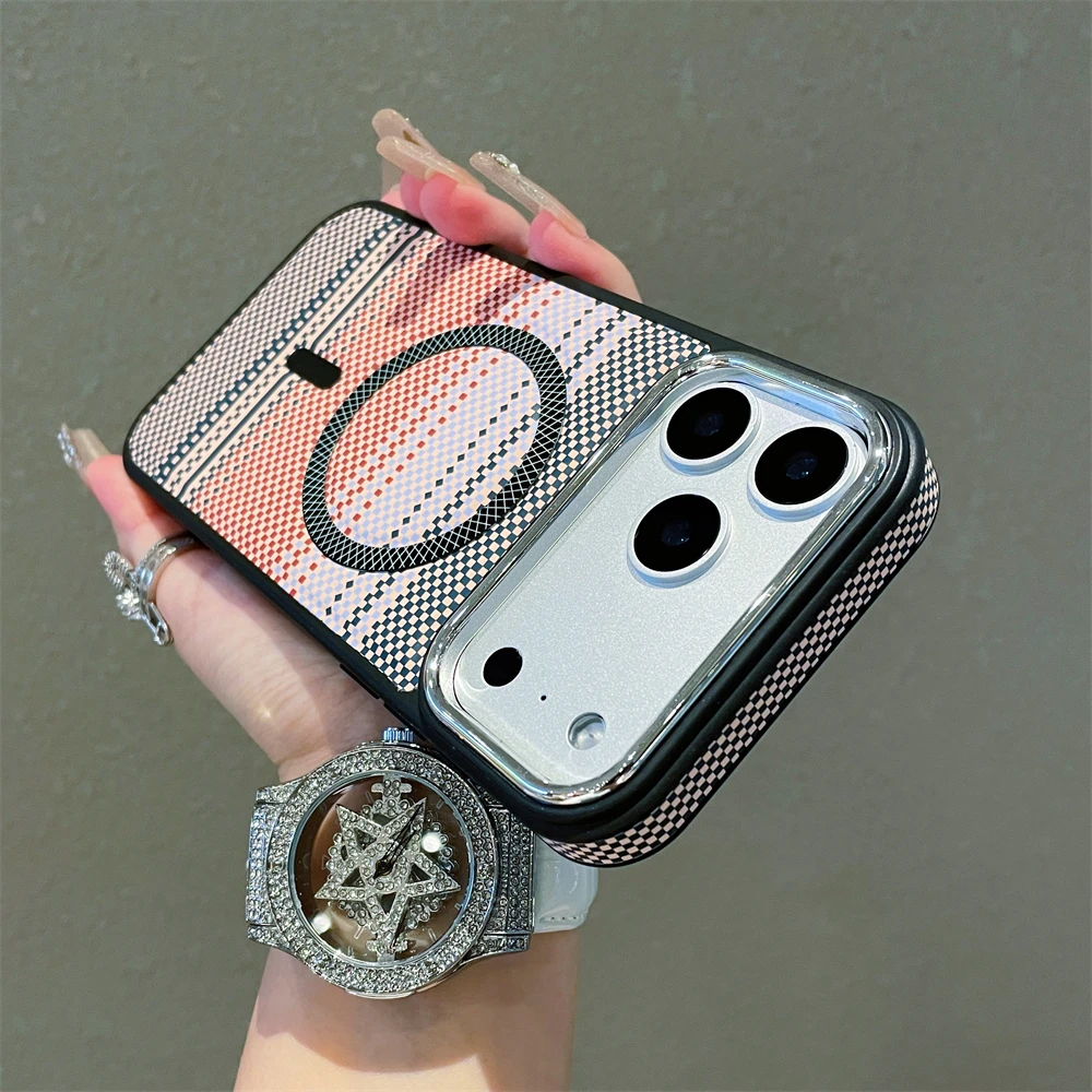 Slim Magnetic Striped Shockproof Case - Ultra Thin & Colorful Cover