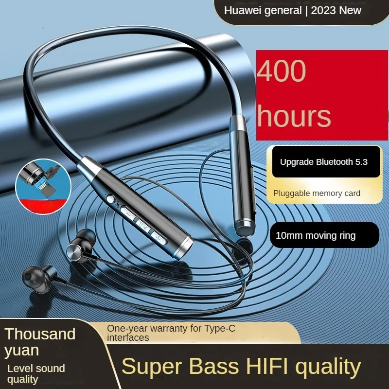 

YOVONINE 400 Hours Endurance Wireless Headphones Bass In-ear Bluetooth Headphone Earphone Music Sport Headset with Mic Stereo