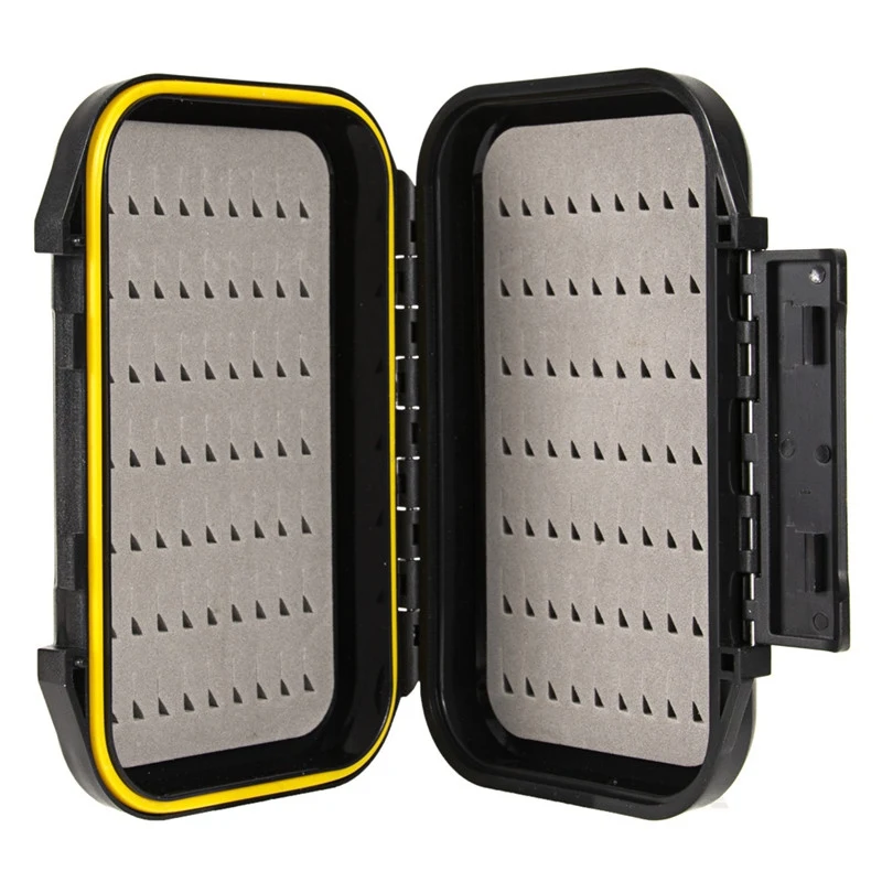Description Picture 5 of itemWaterproof Fly Fishing Lure Bait Trout Flies Storage Box Case Container Double Sided Fish Lure Bait Line Hooks Holder Tackle Box