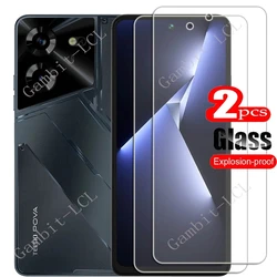 Premium Tempered Glass Screen Protector - 2 Pack for Tempered glass (Tecno Pova 5 Pro)