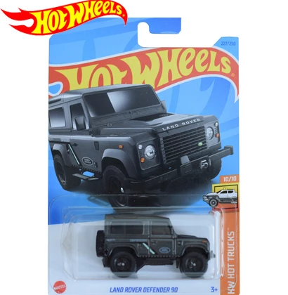 Original Hot Wheels Car Land Rover Defender 90 Children Toys for Boys Carro Model Diecast 1/64 Alloy Kids Juguete C4982-227 Gift bburago 1 64 alloy car model nissan gt r r35 mercedes benz slr mclaren722 silver metal diecast car toys for kids gift laferrari