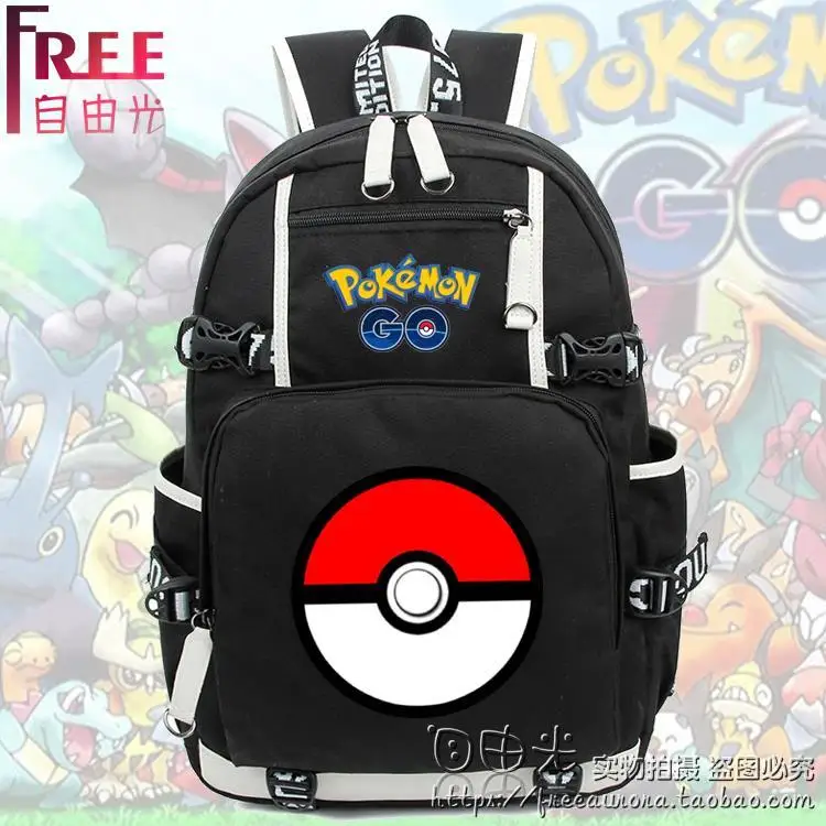 Pokemon Game Peripheral School Bag Backpack Computer Bag Schoolbag Boys  Girls Anime Cartoon School Bag Mochila - AliExpress