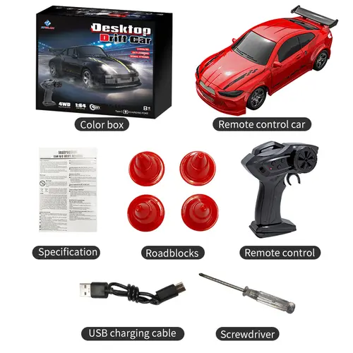 2026 New Kf20 1:64 Drift Rc Car Four-wheel remote-controlled racing car Full proportions Desk Competition Toy Boys Ideal gifts. - Image 12