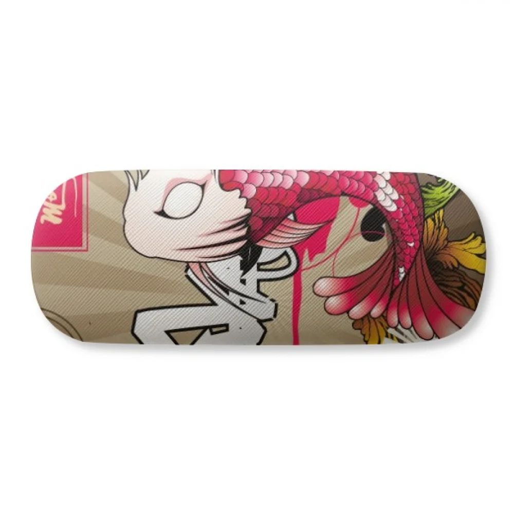 

Japan Carp Waves Pattern Glasses Case Eyeglasses Hard Shell Storage Spectacle Box