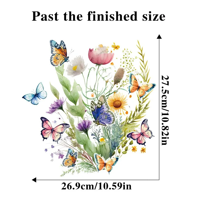 Toilet Stickers Green Plant Leaves Flowers World Butterflies Toilet Stickers Toilet Lid Sticker Bathroom Wall Sticker Cover Decor DIY