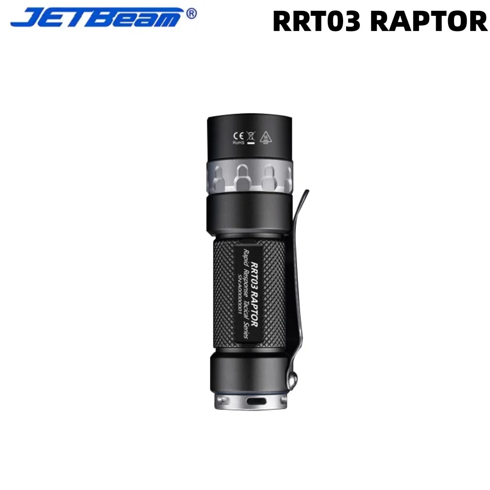 JETBeam RRT03 RAPTOR 1400LM 4색 광원 로터리 컨트롤 EDC..