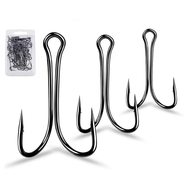 30pcs Luya Fishing Hook Carbon Steel Barbed Double Hook Fishing Hook Chicken Claw Hook Tied Soft Bait Fish Accessories 30pcs Luya Fishing Hook Carbon Steel Barbed Double Hook Fishing Hook Chicken Claw Hook Tied Soft Bait Fish Accessories