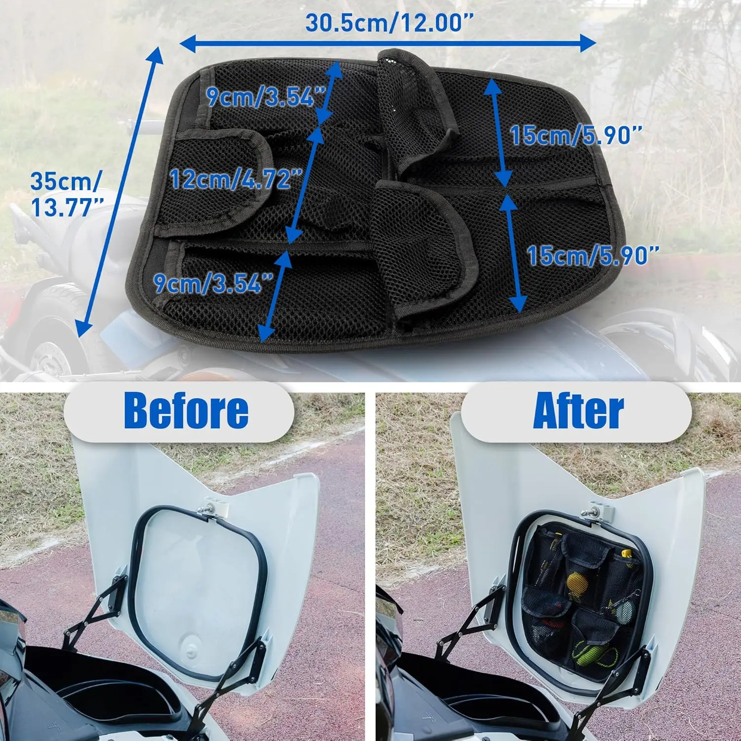 Motorcycle Front Luggage Net For Can Am Spyder F3 F3S F3T F3L 2015-Removable 5 Mesh Luggage Storage Bag For motorcycle cargo net motorcycle luggage net