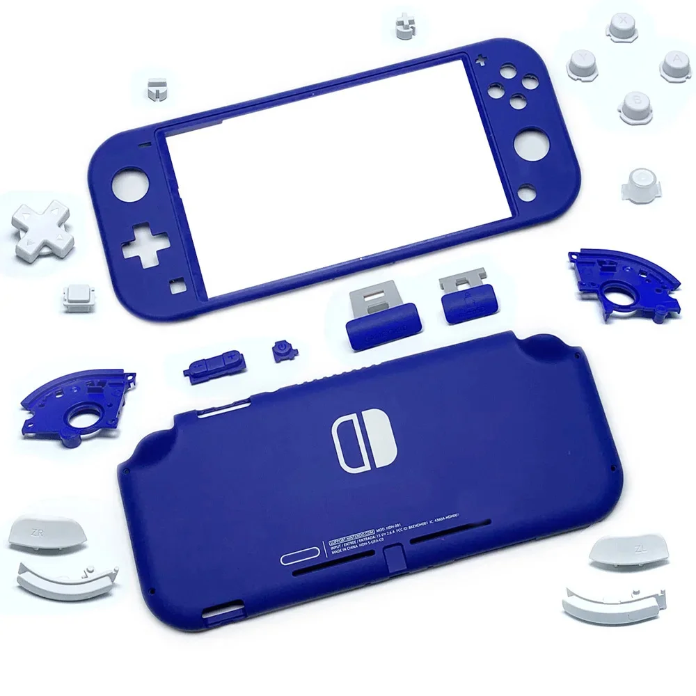 

Replacement Plastic Shell Housing Case Buttons for Nintendo Switch Lite Console Front Back Faceplate Cover Blue