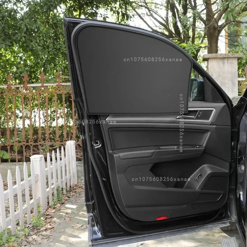 Car Magnetic Window Sunshades 4/2pc UV Protection Privacy Sunshade Window Cover Middle Plate Privacy Curtain