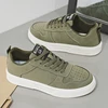 2025 Hot Sale Green Canvas Shoes Men Big Size 48 Harajuku style Men's Vulcanize Shoes Comfortable Cheap Skateboard Shoes For Men 1