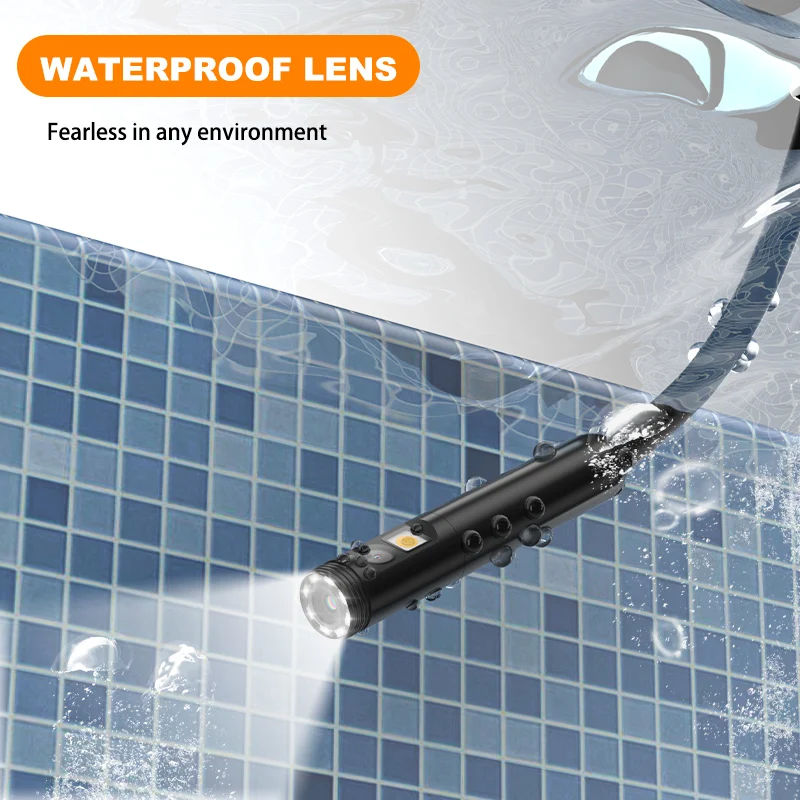 WiFi Industrial Endoscope Camera HD1080P Dual&Triple Lens Waterproof Rigid Cable Piping Camera Inspection Sewer Car Borescope 6
