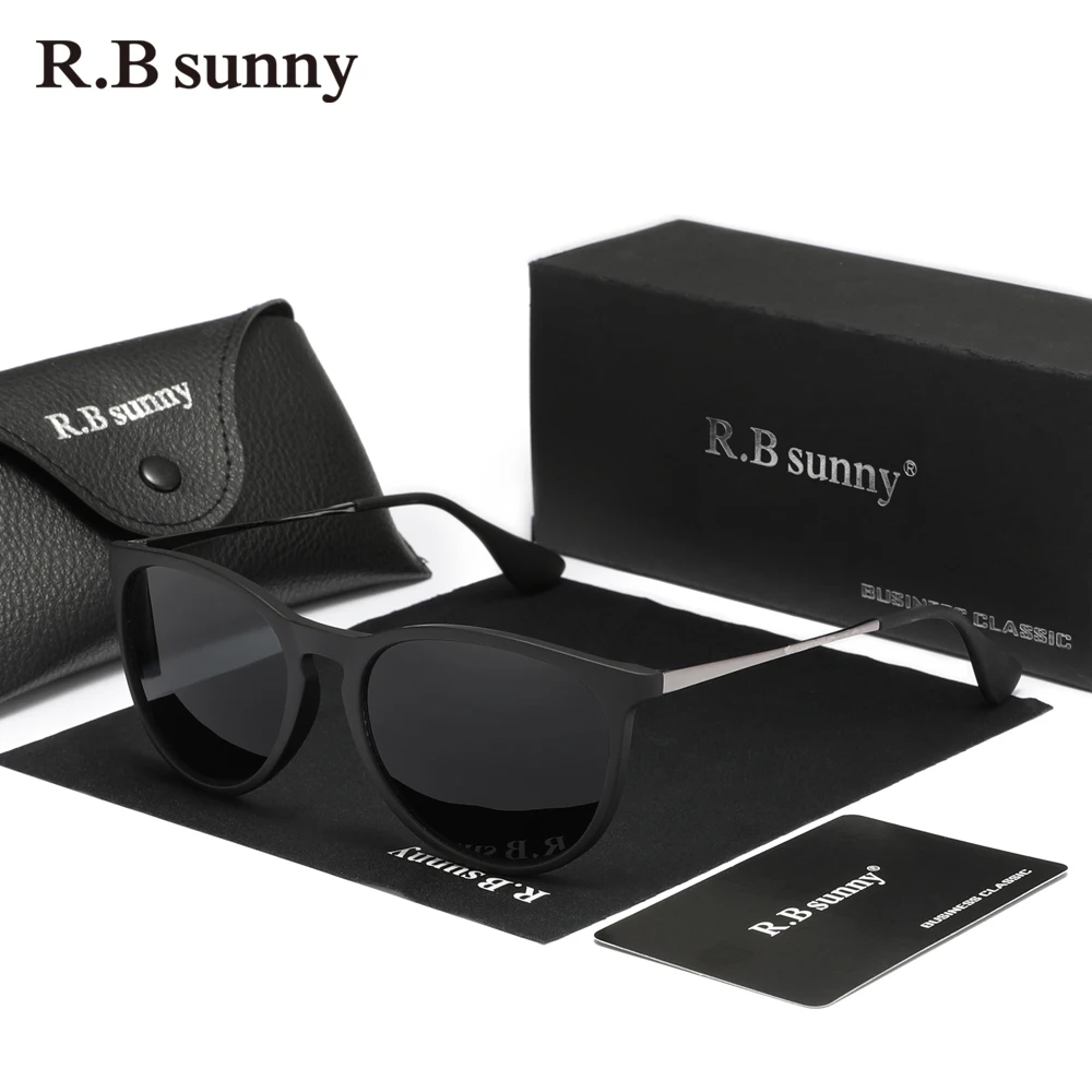 RBsunny 편광 선글라스 남성용, UV400 눈 보호 렌즈, 럭셔리 안경, 클래식 여성 초경량 안경, 새로운 패션