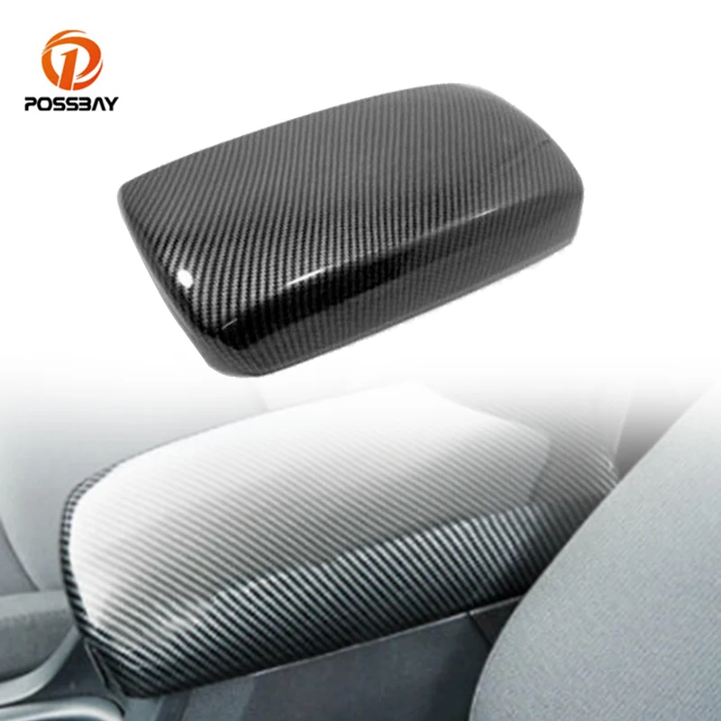 

Car Central Armrest Storage Box Cover Trim Sticker Carbon Fiber Look Mouldings Interior Parts for Toyota Corolla 2019 2020-2022