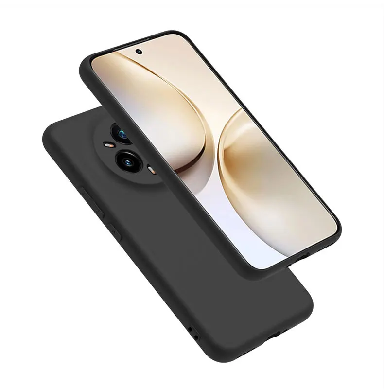 Luxury Matte Silicone Phone Case with Camera Protection - Premium Back Cover Coque Capa