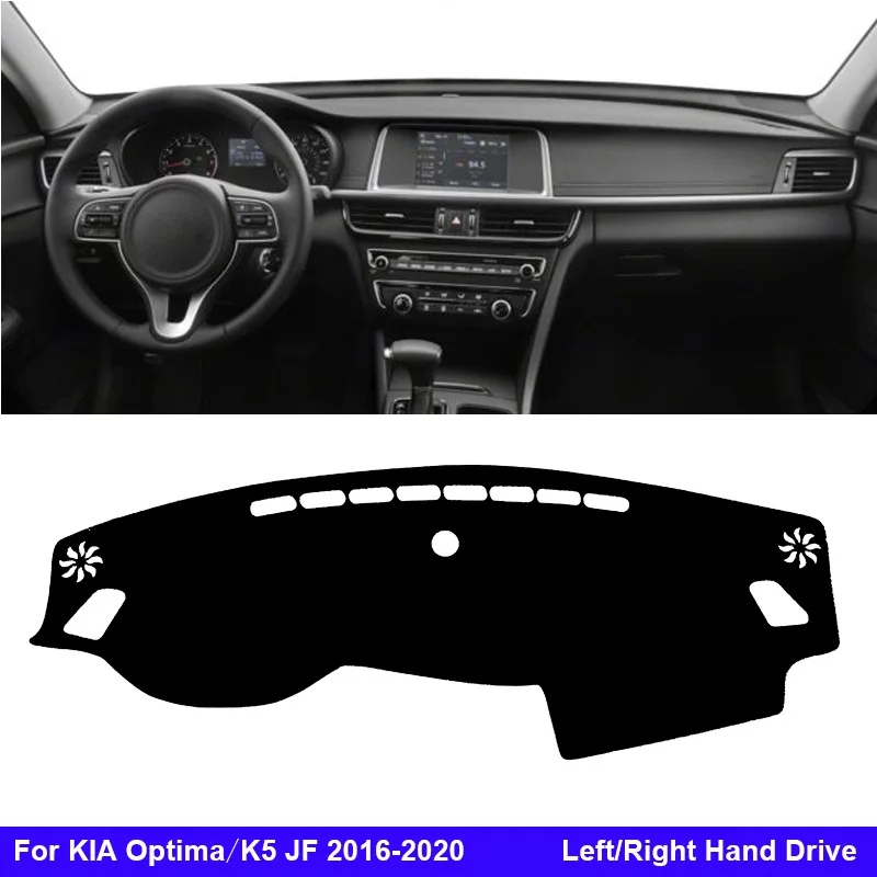 

For KIA Optima K5 JF 2016 - 2020 Car Inner Dashboard Cover Auto Dash Mat Carpet Cape Anti-sun Sun shade Dashmat 2017 2018 2019