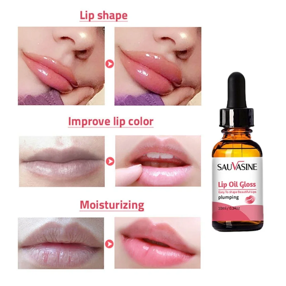 Lasting Volumising Lips Serum Plumper Repairing Reduce Fine Lines Fuller Filler Bigger Pulp Lips Moisturizing Care Essence 10ML 3