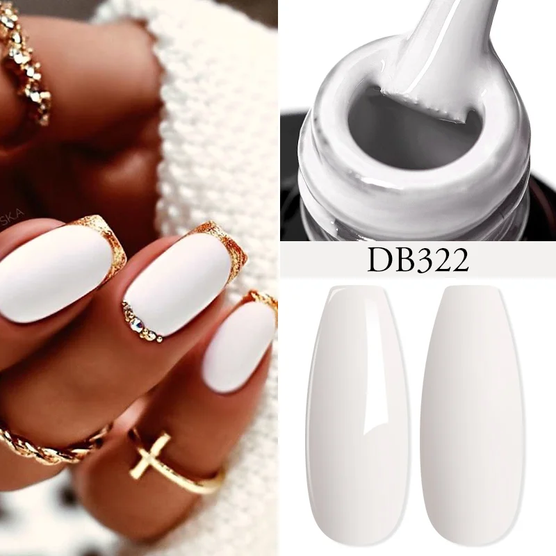 Mtssii 6ML Chocolate Brown Color Gel Nail Polish Solid And Glitter Gel Autumn Winter Semi Permanent Gel For Nails Nail Art 2