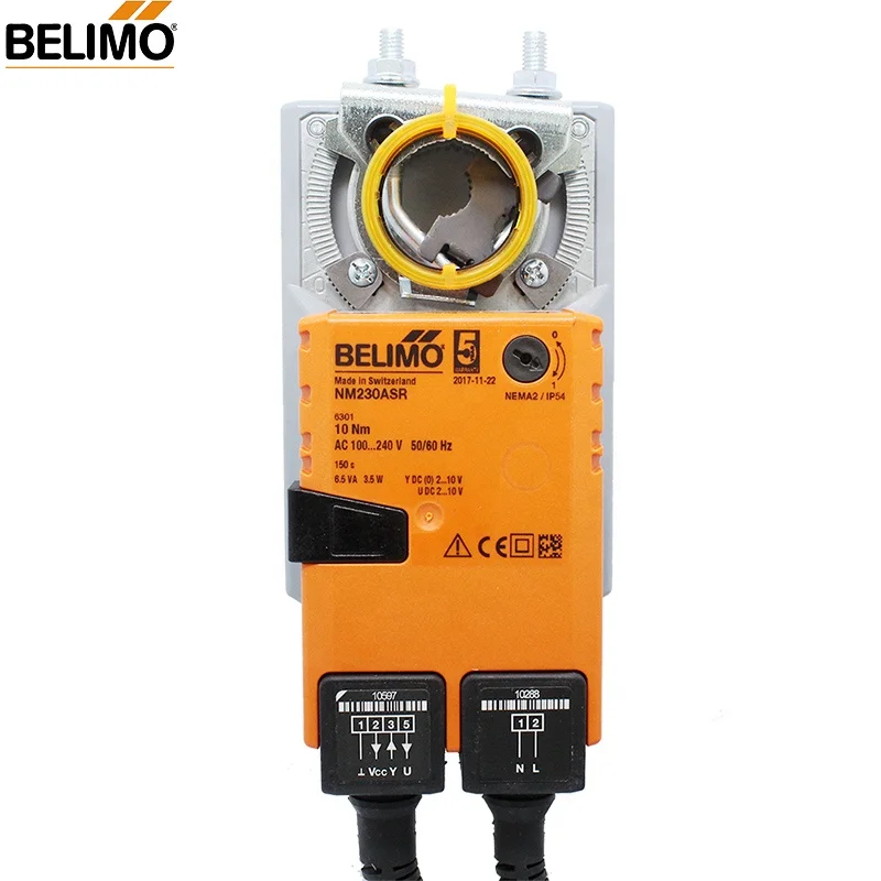 BELIMO NM230ASR Damper actuator for operating air control dampers in ventilation and air-conditioning systems  building servi air damping valve ac220v electric duct electric damper actuator for ventilation valves with signal feedback
