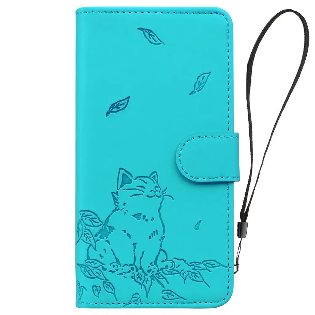 Kawaii Leather Wallet Flip Phone Case with Cover