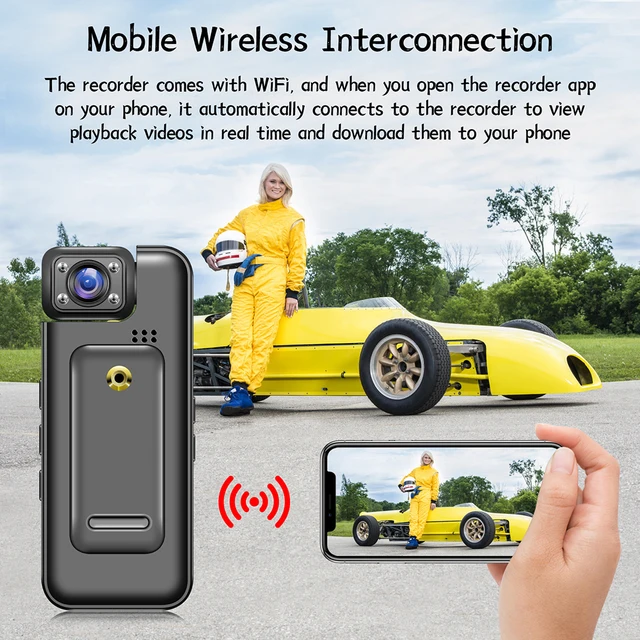 Ultra HD 4K WIFI Camera Digital Video Mini Portable Handheld Law Enforcement Recorder 180° Rotatable Lens Outdoor Sports Camera 4