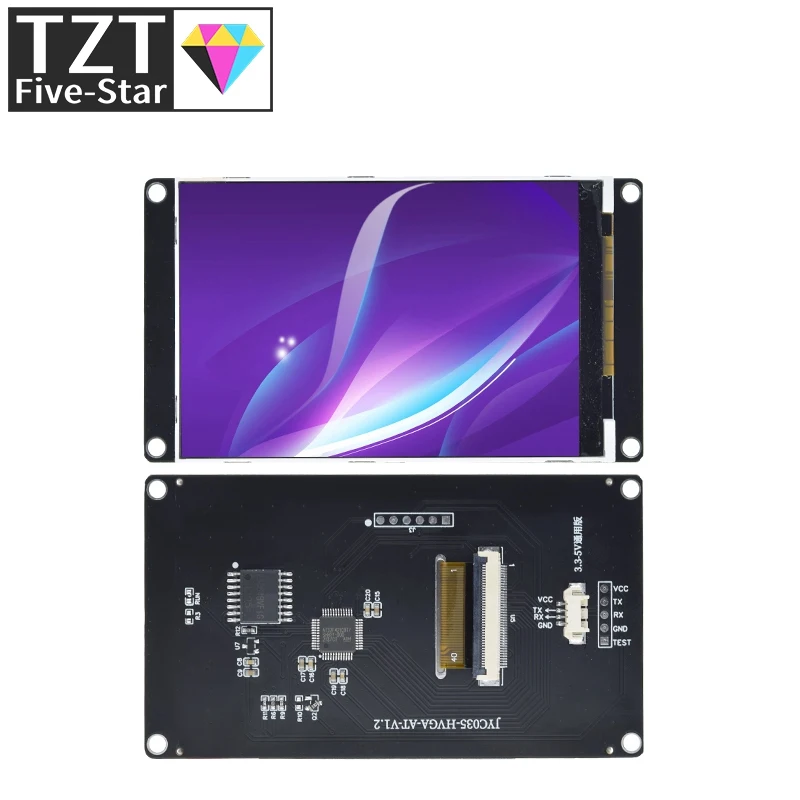 Tzt 3.5 Pollici Tft 320*480 Risoluzione 3.3V-5V Uart Mcu Comunicazione Seriale Flash 64Mb Senza Touth Per Arduino Uno R3 Mega