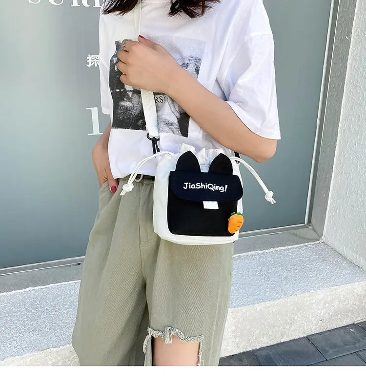 Ladies Korean Style Outdoor Canvas Girl Sling Bag Crossbody Bags Shoulder  Bag