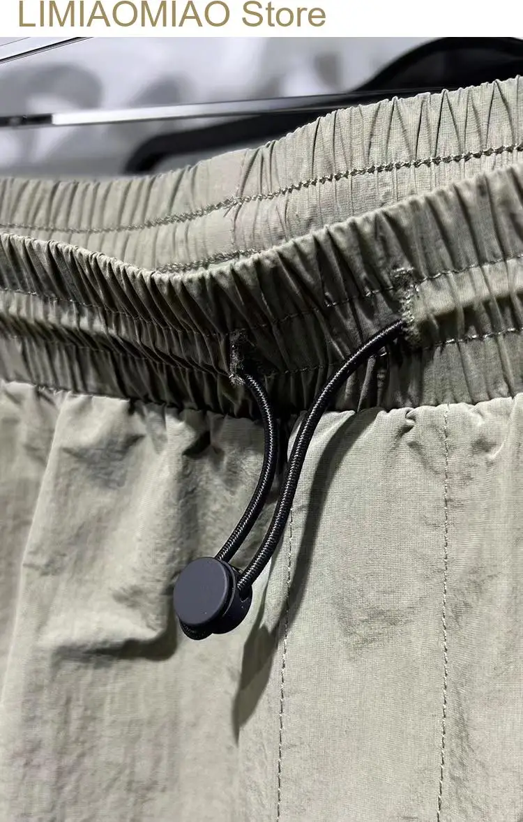 New Men's summer parachute cargo style pants casual shorts men's loose version men's 5 points pants