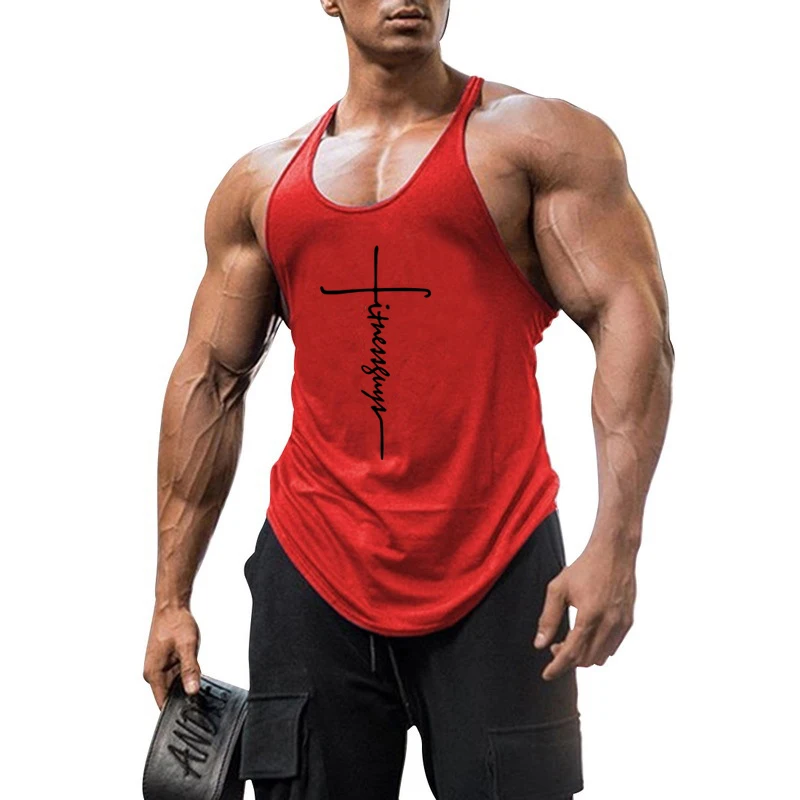 New Brand Gyms Clothing Mens Bodybuilding Tank Top Cotton Sleeveless Vest Sweatshirt Fitness Workout Sportswear Tops for Male