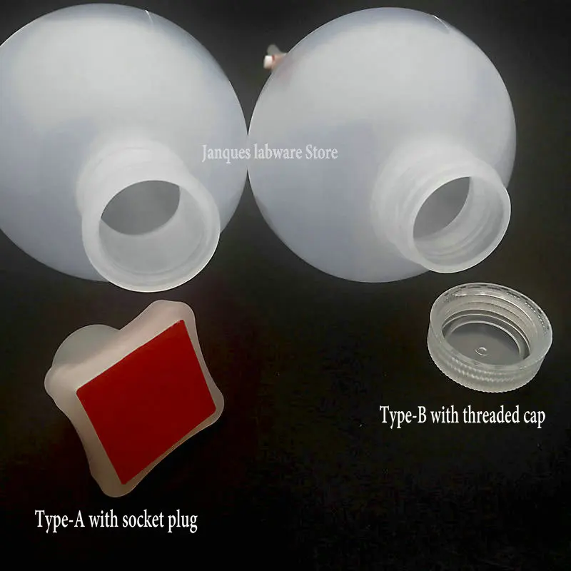 1pc 125/250/500/1000ml Plastic Pear-shaped Separatory funnel with PTFE Piston Dropping Funnel with Socket plug or threaded cap