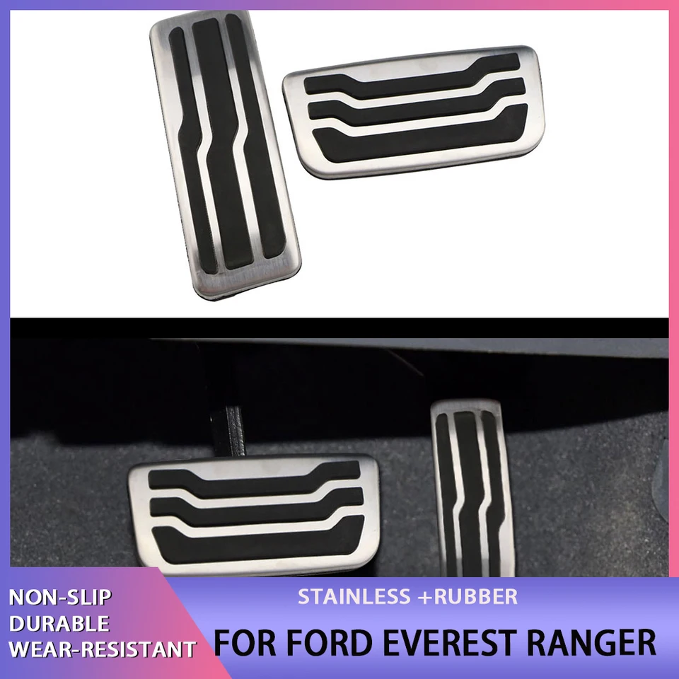 Pedal Abdeckung Für Ford Everest & Ranger 2016-2023 - Edelstahl