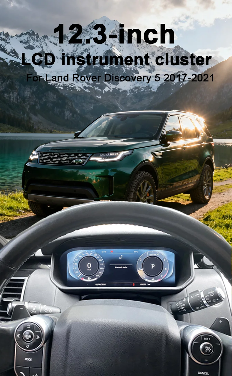 Digital Instrument Cluster For Land Rover Discovery 5 2017-2021 Carplay Speedome