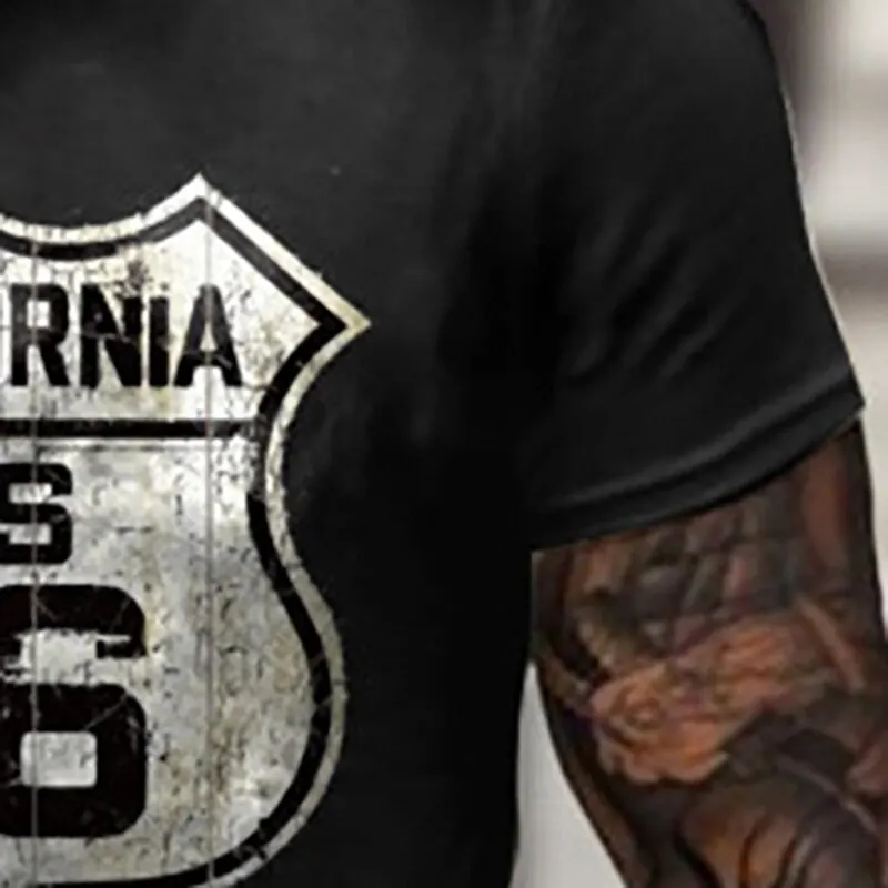 3D Printed T Shirts Men Vintage Hip-Hop