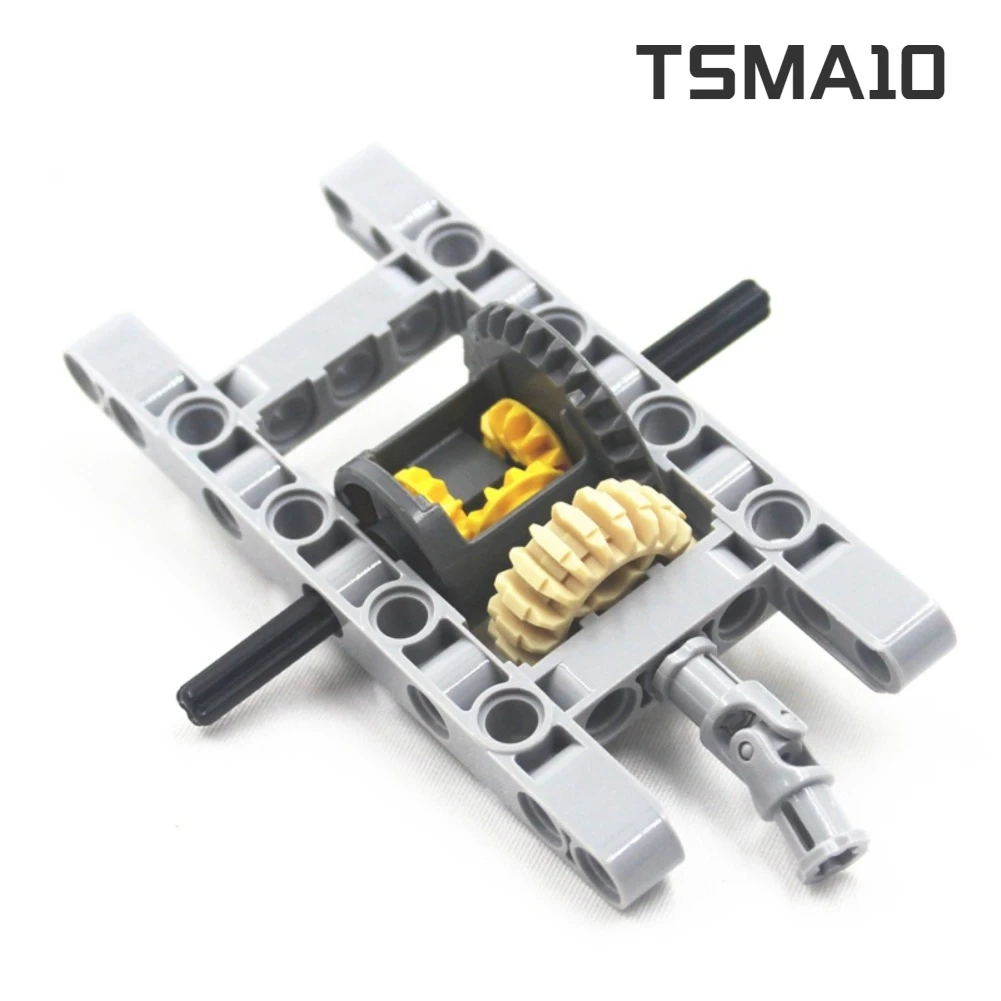 MOC Suspension Educational Kit Building Block Technical 29pcs/10pcs Differential GearBox Pack Brick Compatible Legoeds