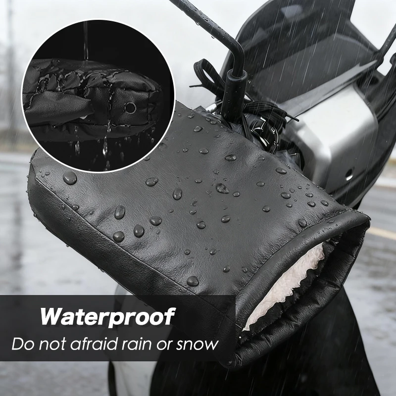 Motorcycle Handlebar Muffs Windproof Winter Gloves Waterproof Handmuffs Bicycle Handle Cover