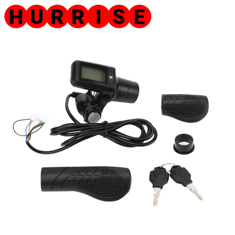 Electric Scooter Throttle Grip With 805 LCD Display - Half Twist Grip Set