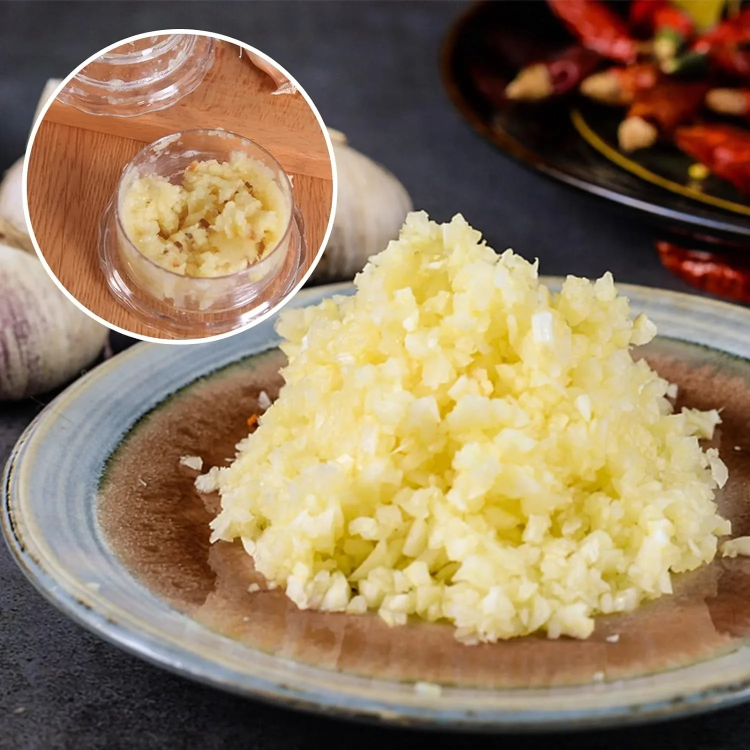 Manual Garlic Press Multifunctional Garlic Crusher Roll Crusher Chopper Home Appliance Kitchen Gadgets Kitchen Accessories