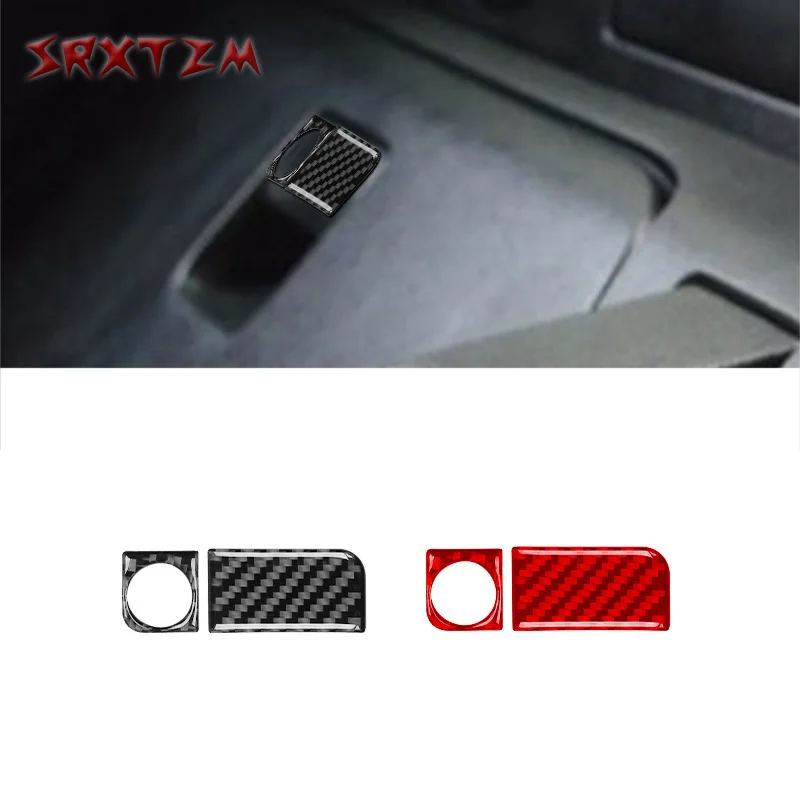 

For NISSAN 350Z Z33 2003-2009 Car Accessories Carbon Fiber Interior Rear Storage Frame Panel Sticker