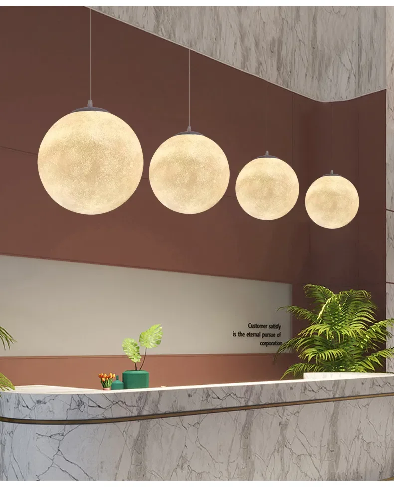 Nordic Moon LED Pendant Light 12